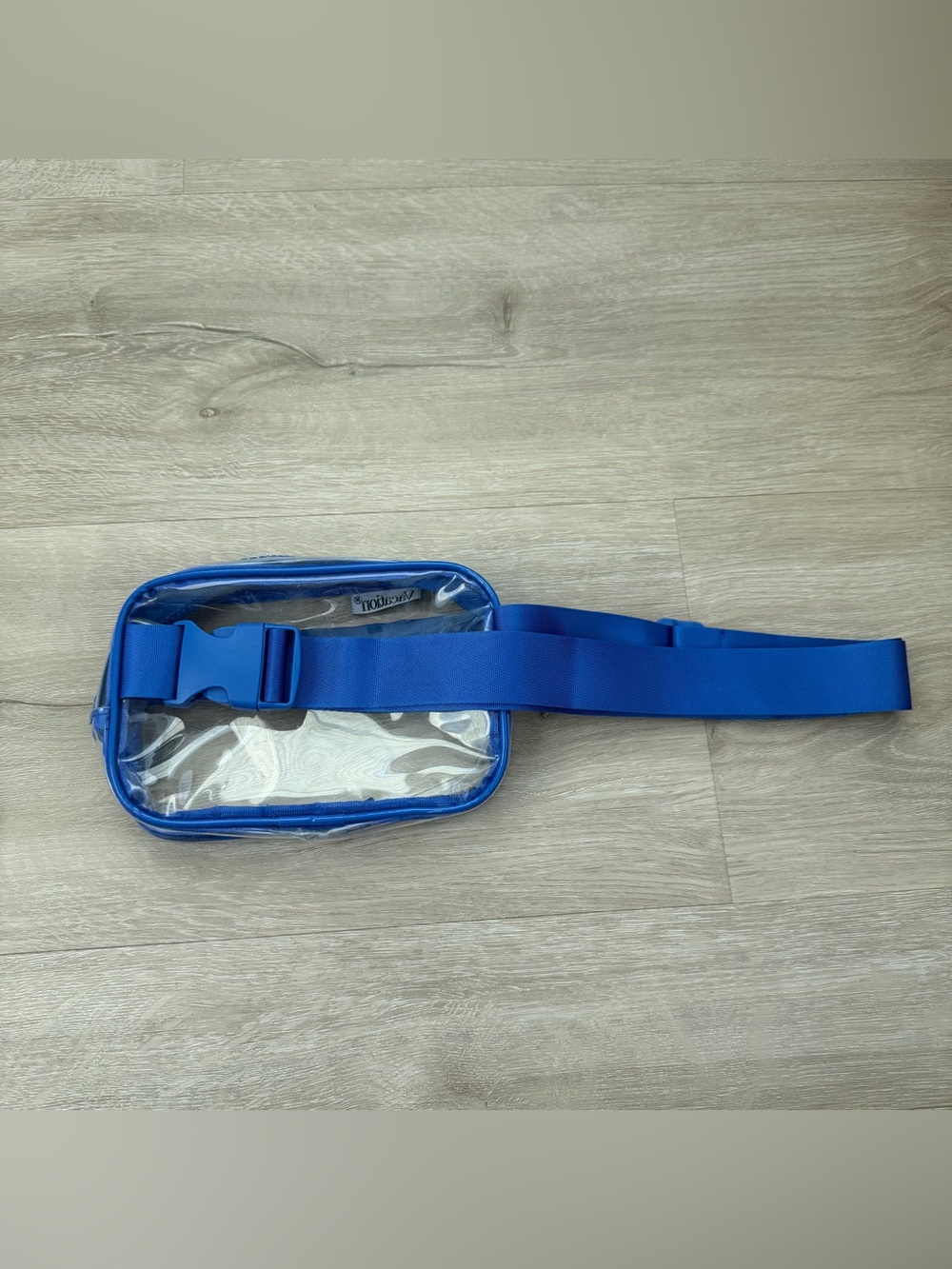 Vacation Sunscreen Blue Clear Fanny Pack View 6